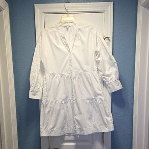 Free Assembly Tiered Babydoll Mini Dress Size S
